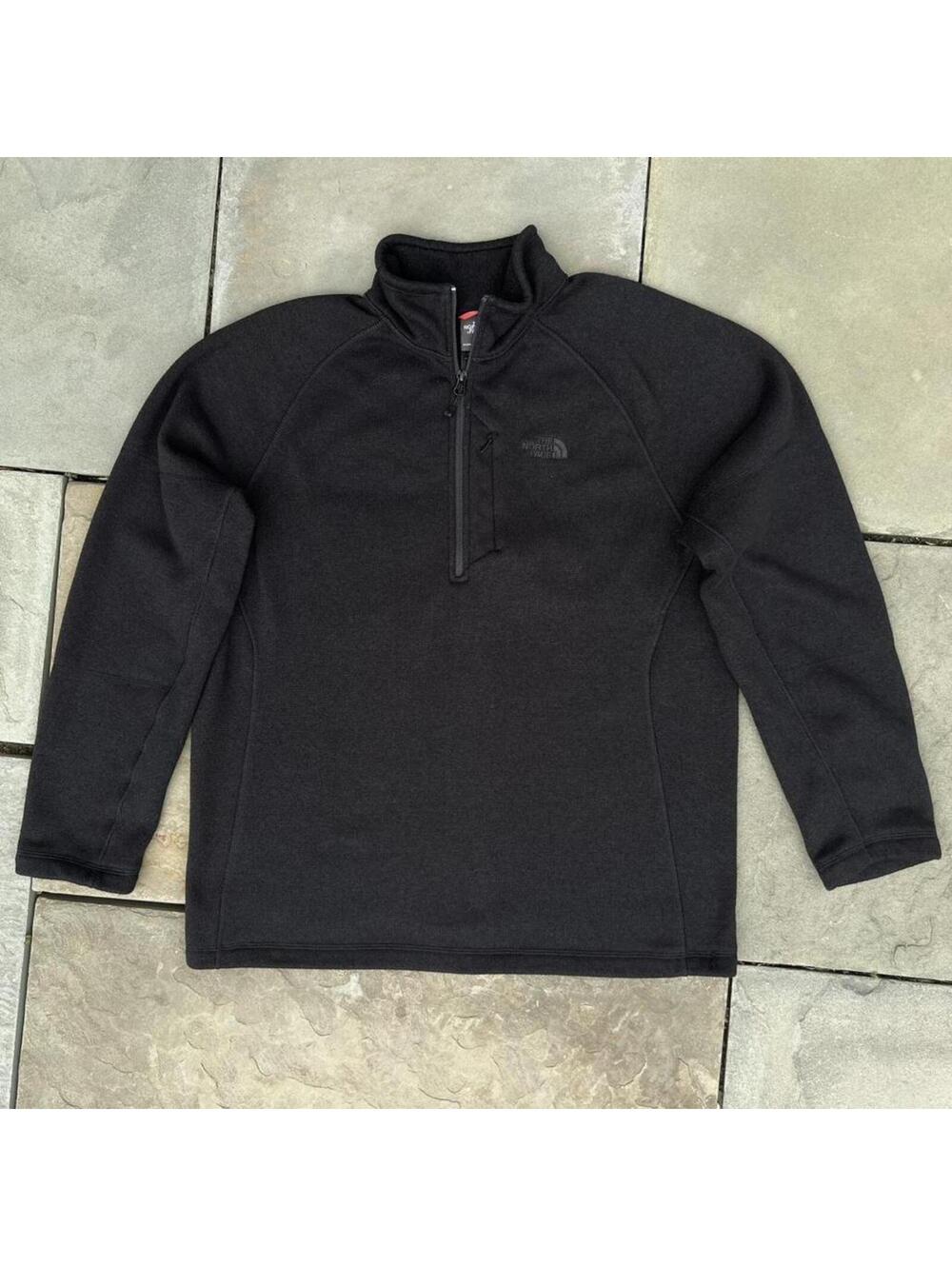 The North Face Black Tonal Quarter Zip